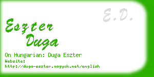 eszter duga business card